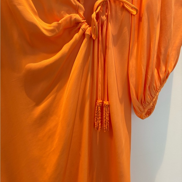 FARM Rio Orange Midi Dress - Picture 2 of 3